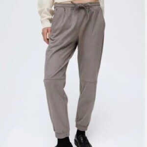 Zara Faux Suede Joggers Beige Large